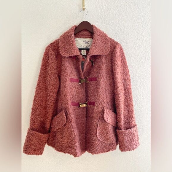 Anthropologie Tabitha Toggle Pea faux fur Coat. NWT. Medium - Picture 3 of 8